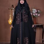 Black Stone Work Borka - Cultural Dress Black Beauty Koti Borka Set