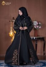 Black Stone Work Borka - Cultural Dress Black Beauty Koti Borka Set